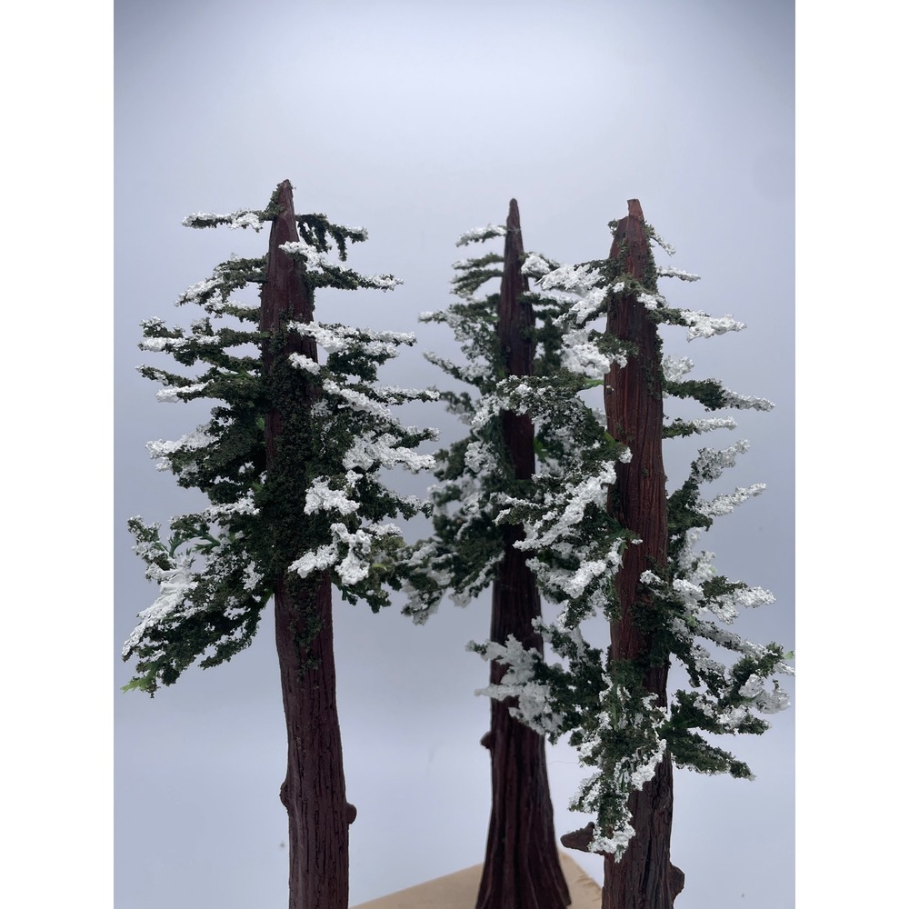 Department 56 Village Accessories Redwood Pines Set of 3 Snow Trees 4025364 - Picture 3 of 3